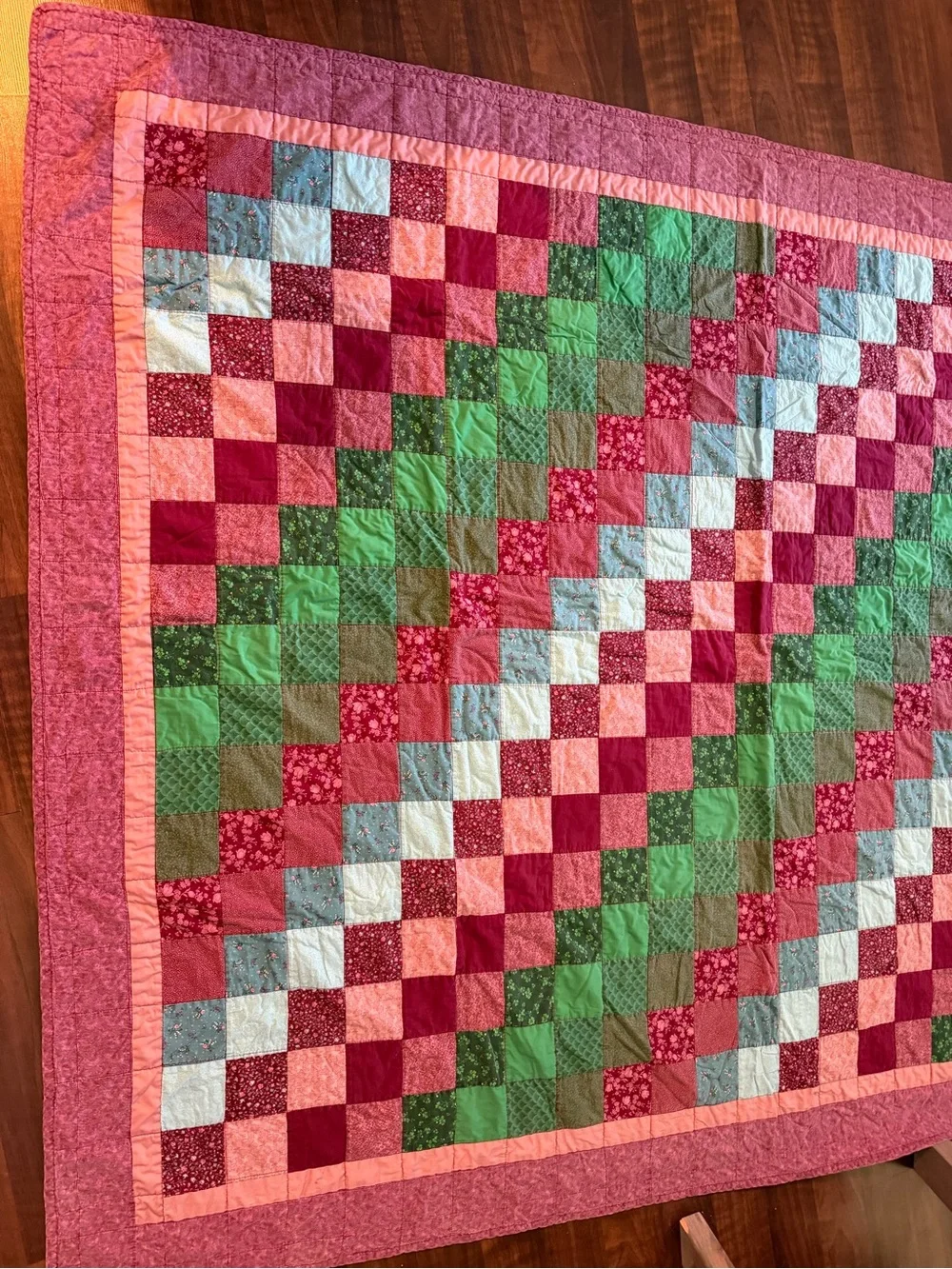 Vintage Handmade Patchwork Quilt